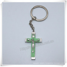 Cross Key Chain, Manufactory Production Cheap Metal Cross Keyring, Cross Key Chains, Cross Keychain (IO-ck105)